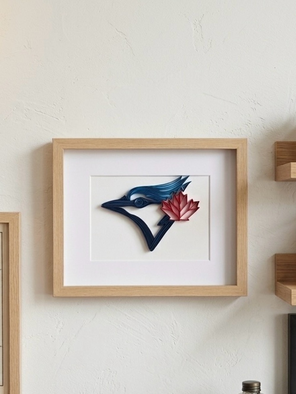 Limited Edition Toronto Blue Jays Quilling Art - 3D Framed Masterpiece